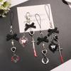 Black Butterfly Y2K Phone Strap Charm Mobile Keychain Lanyard Mobile Phone Chain Women Girls