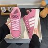 2025 New Dragon Fruit Girl Powder Bread Shoes Student Shoes Casual Board Shoes Breathable Trend Sports Shoes
