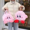 Kirby Plush Star Portable Tote Handbag Clutch Large Capacity Bento Bag Lunch