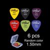 Electric Guitar Pick with Storage Box Acoustic Music Picks Plectrum 0.58/0.71/0.81/0.96/1.20/1.50mm Thickness Guitar Accessories