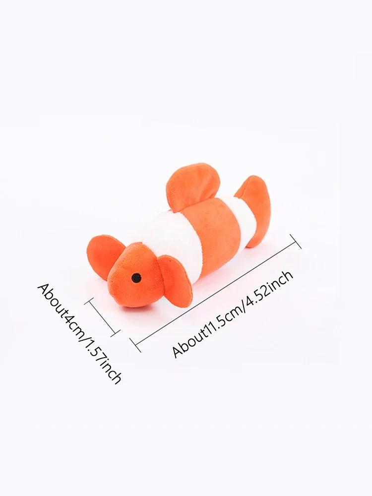 Cat Toys Ocean Catnip Funny Cat Dogs Plush Toys Bite Resistant Teething Pet Supplies