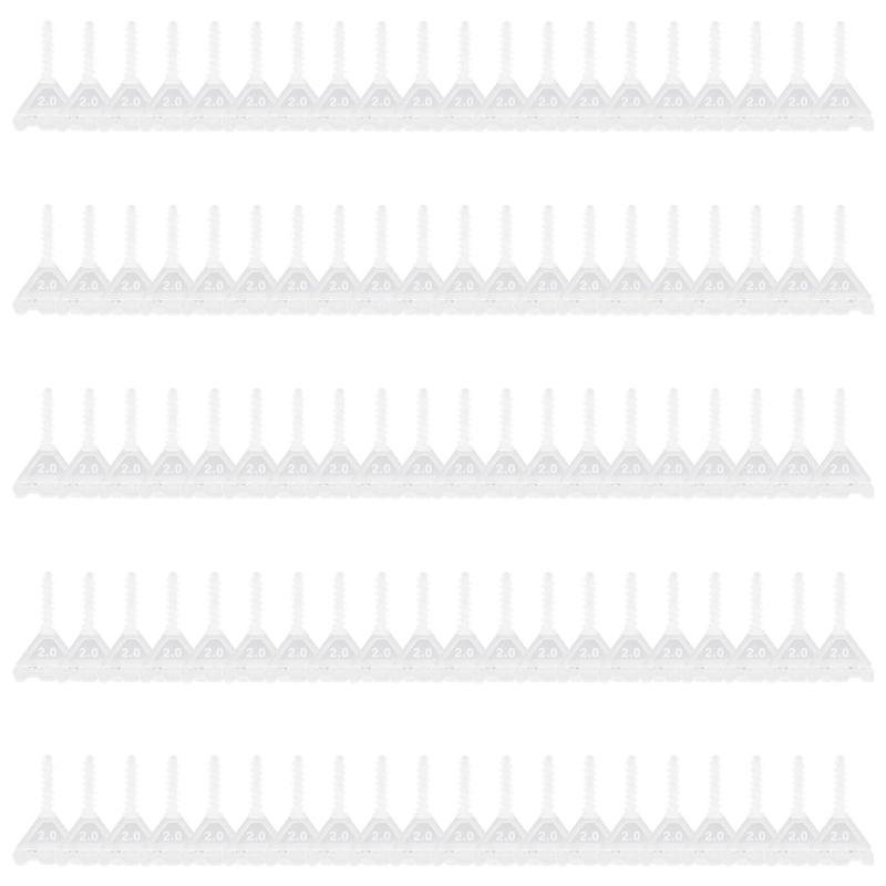 100Pcs Professional Ceramic Tile Leveling System Clips Spiraling Spacers Wadge for Tile Laying Wall Floor Construction Tool