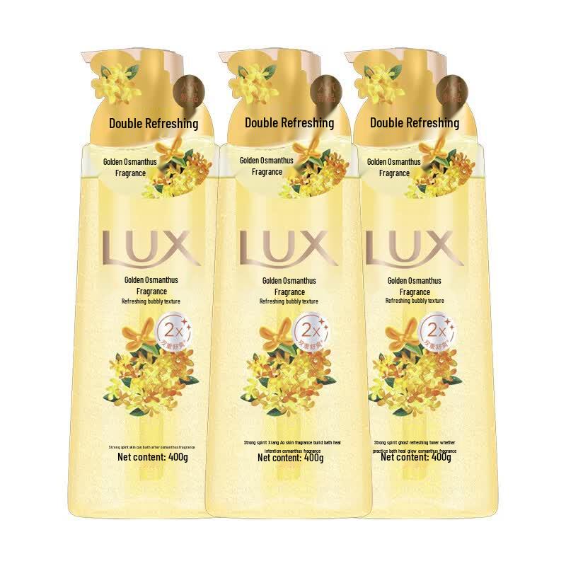 Освежающий гель для душа Lux Bubble с ароматом османтуса