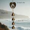 1 Piece Metal Wind Chime, Wrought Iron Hanging Ornament With Chain, Outdoor Garden Decoration, Home Decoration, Bell