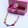 2Pcs/Set Wooden Strawberry Bead Elastic Bracelet Necklace Children Jewelry Gift