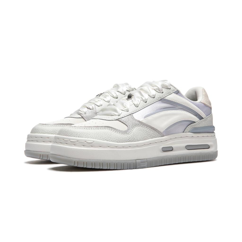 Li Ning Future C1 Versatile Retro Skate Shoes Shock Absorption Support Wear-Resistant Non-Slip Women Sneakers AGCU068-1