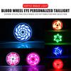 Motorcycle Brake Light Spinning Anime Style Tail Lamp RGB  LED Flashing Warn Light Writing Wheel Eyes Modification Accessories