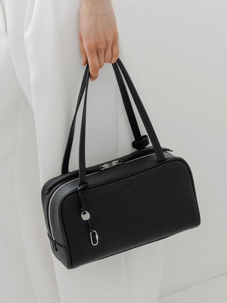 Demeriel Elena Boston Bag Compact Black