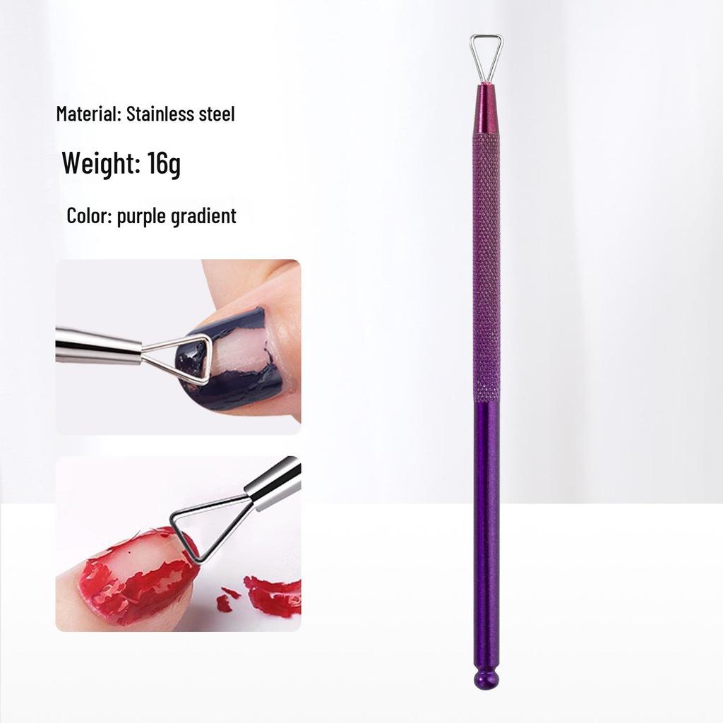 Stainless Steel Nail Polish Remover & File - Multi-functional Degreaser & Beauty Tool for Beginners
