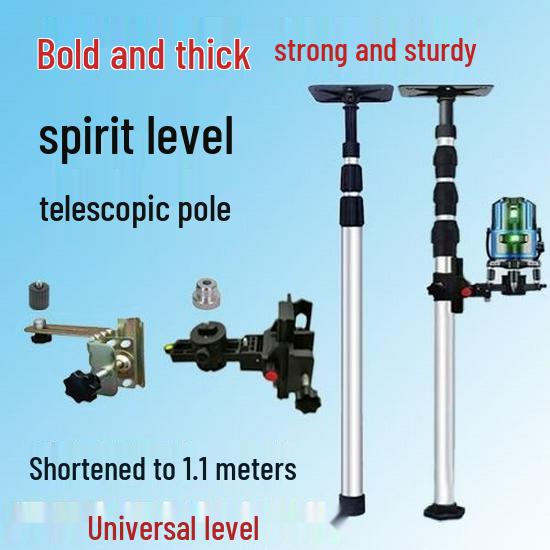 Infrared Telescopic Leveling Bracket for Woodworking and Ceiling Support