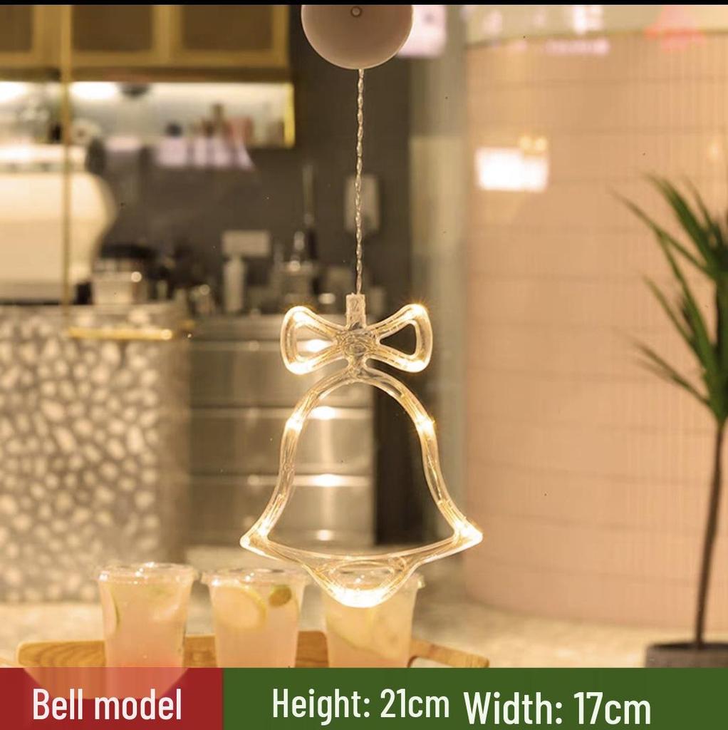 LED Christmas String Lights with Suction Cups - Indoor Holiday Decor for Windows and Ambiance 