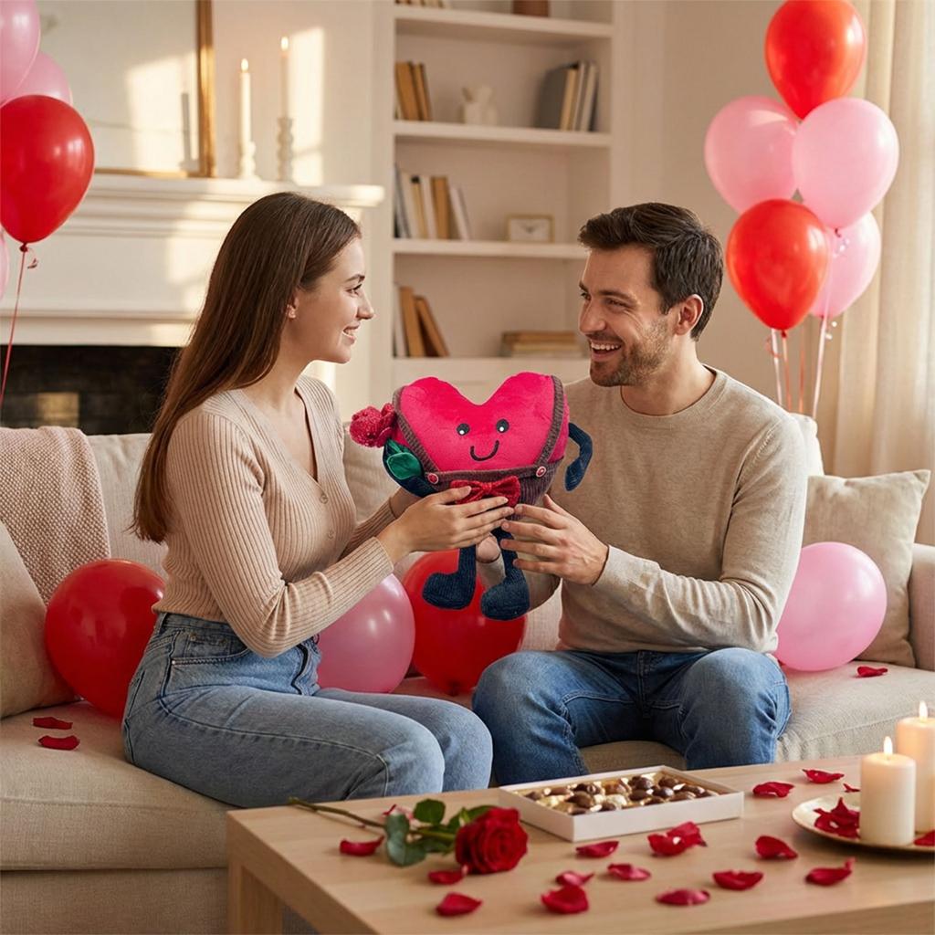 Valentine's Day Heart-shaped Decorative Items, Cute Plush Toys, Dolls, Heart-shaped Cushions, Festival Gifts