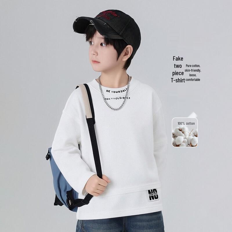 Yoyou Fable Boys' Cotton Long Sleeve T-Shirt