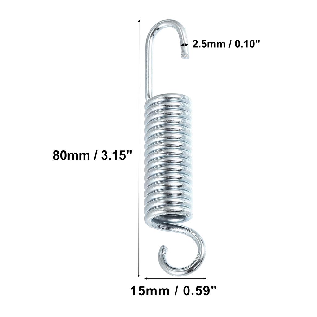 Motoforti 2 Pcs 80mm 90mm 100mm 110mm Length Motorcycle Brake Pedal Return Spring Motorcycle Side Kickstand Spring