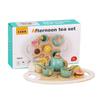 Set da tè pomeridiano in legno Giocattolo Giochi di imitazione Cibo Apprendimento Gioco di ruolo Gioco Primi giocattoli educativi per i più piccoli Ragazze Ragazzi Regali per bambini XYZ