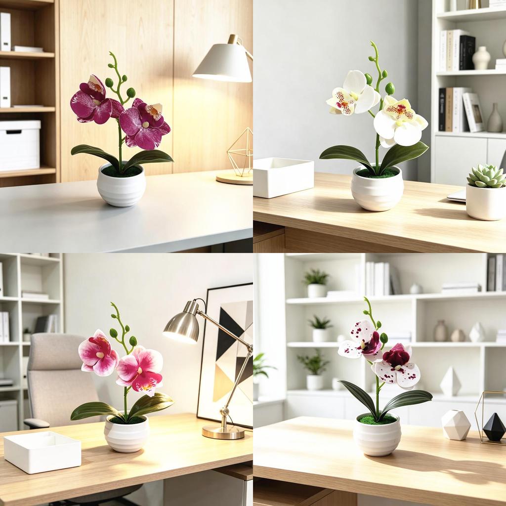 Butterfly Orchid Artificial Plant With Textured Plastic For Photography And Home Decor
