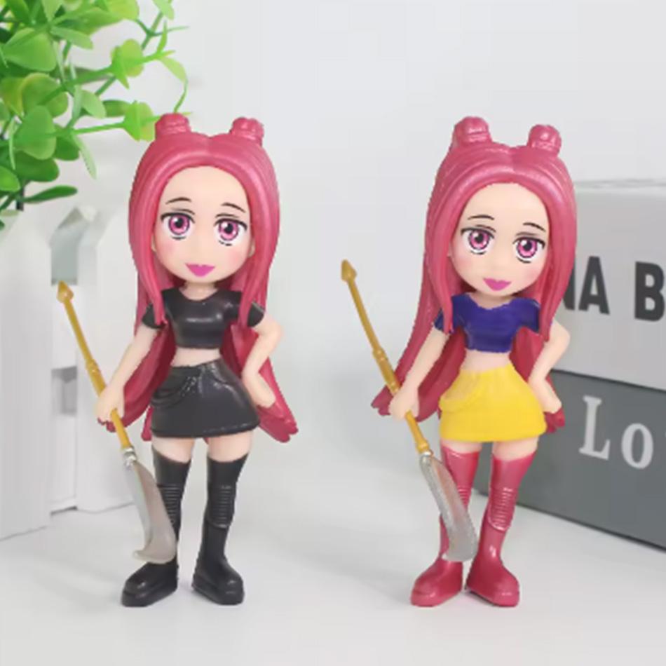 8 Stück/Set Anime Dämonenjäger Actionfigur Spielzeug Derpys Tiger Rumi Mira Zoey Sussy Figur Puppe für Kinder Fa