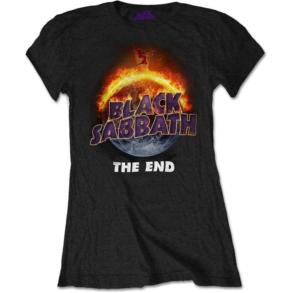 

Black Sabbath Ladies Slim Fit T-Shirt: The End OFFICIAL NEW XL