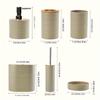6pcs/set Bathroom Accessories Set Housewarming Gift Toothbrush Holder Bath Accessory Complete Set for Countertop Vanity Bathroom