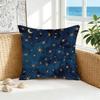 Printed Pillowcase, Moon and Starry Sky Illustration Pattern Pillowcase, 44.98*44.98cm Home Decor Pillowcase, Suitable for Living Room Sofa Bedroom, M