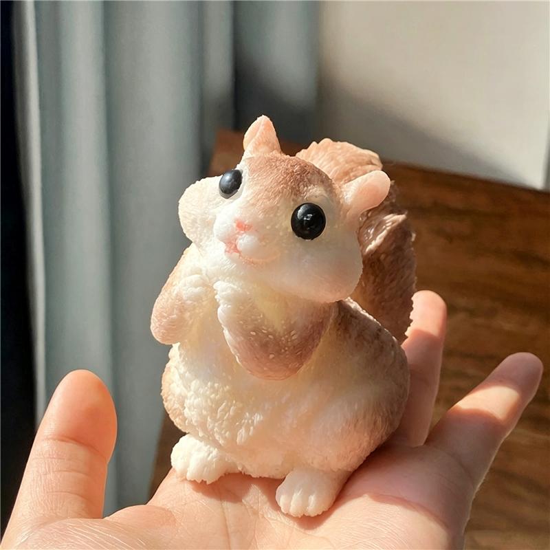 Soft Tpr Fast Rebound Squeeze Toy Realistic Squirrel Prairie Dog Adult Stress Relief Desktop Anxiety Fidget Decompression Toy
