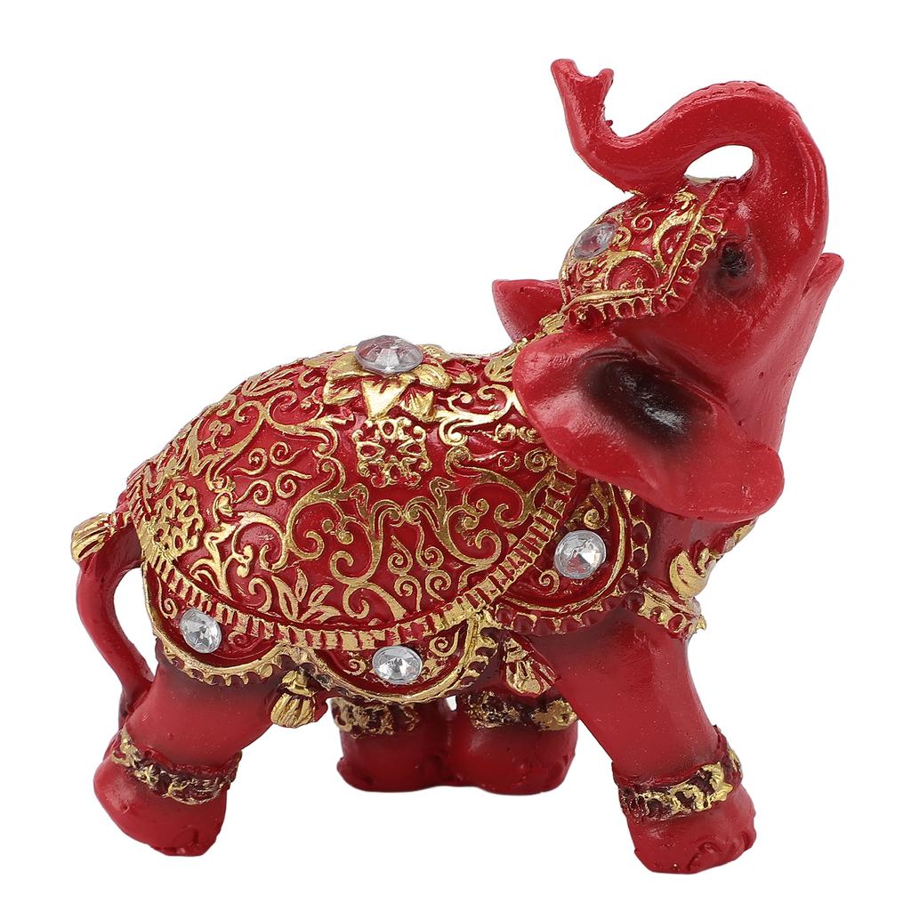 Elephant Statue Wealth Lucky Feng Shui Elephant Figurine Home Decor House Warming Present TV
