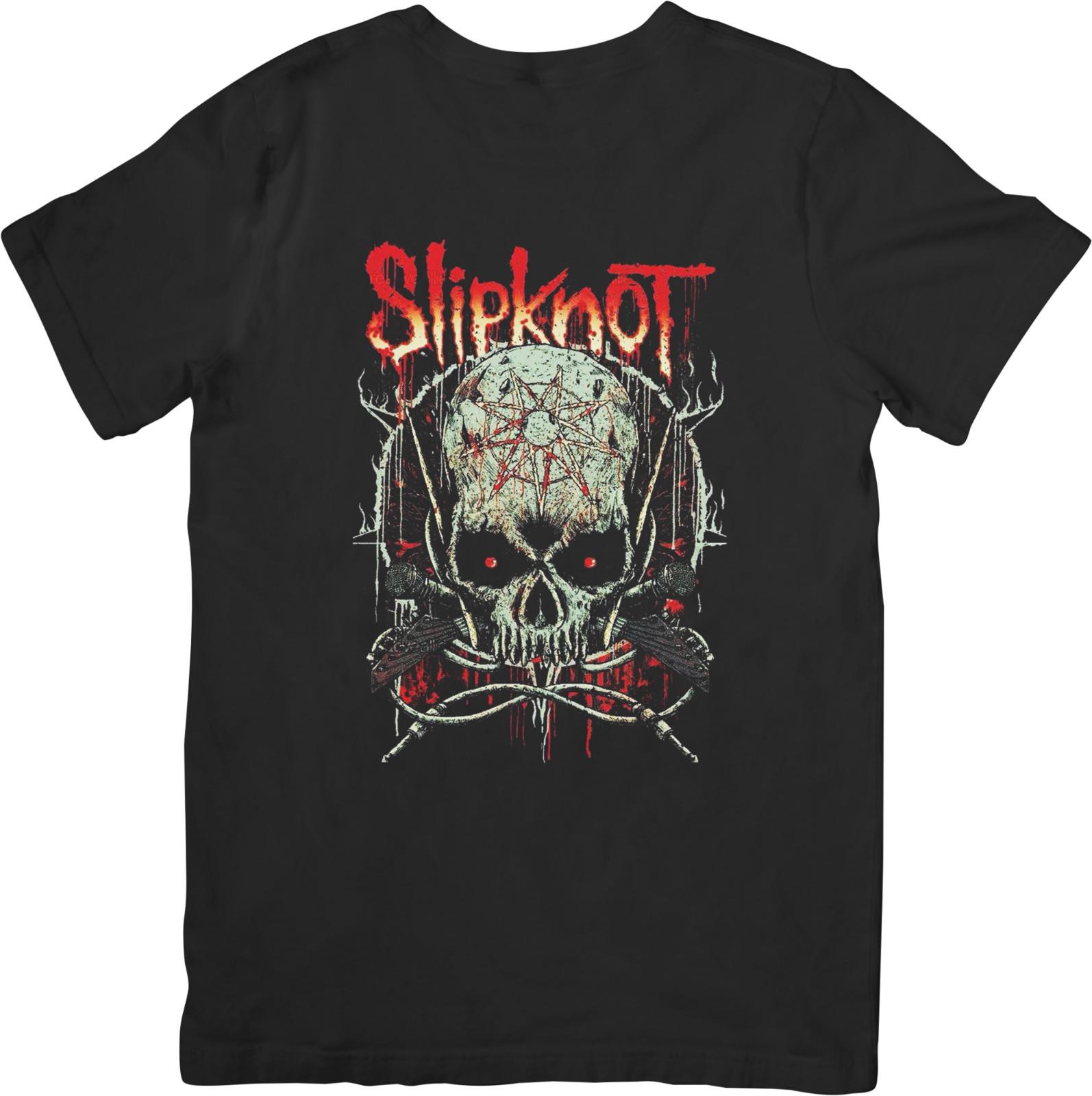 Slipknot Music Unisex Fit for Men  Women Quality Cotton T-Shirt Black XXXXL