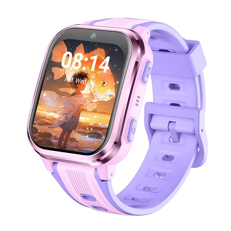 Original Factory Kids Smart Watch GPS Positioning No Disturb In Class Pink Purple Black Blue Colorful Design for Children SOS