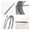 Cable Efficient Spring Steel Drain Cleaner Flexible Plumbing Auger Tool Metal Construction Suitable