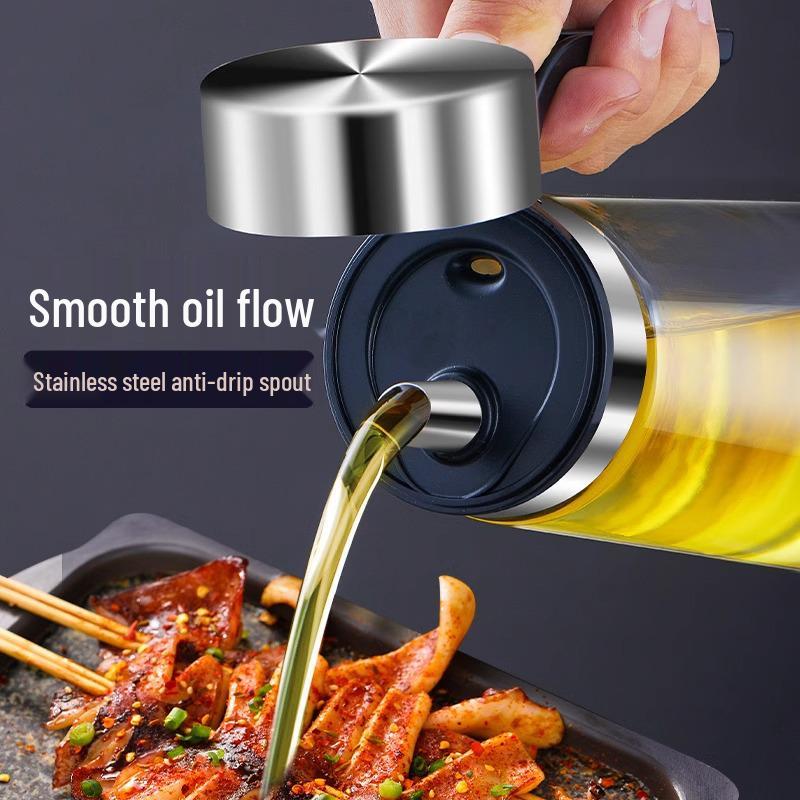 304 Edelstahl Auslaufsicheres Öl- & Essigflaschen-Set