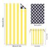 Stripe Series Double-sided Pile Beach Towel Microfiber Towel Printing Bath Towel
