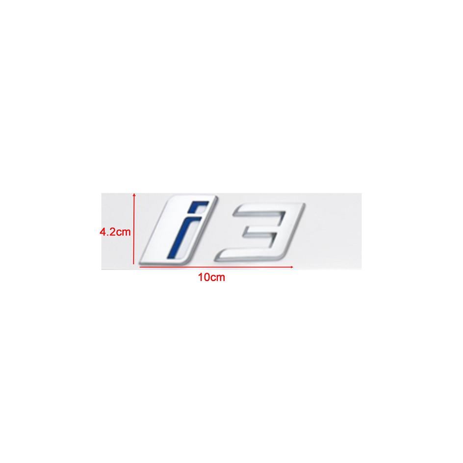 Car Stickers ABS 3D Letters Rear Trunk Emblem Logo for BMW iX i3 i4 i7 iX3 iX4 iX7 Matte Silver Accessories tv2