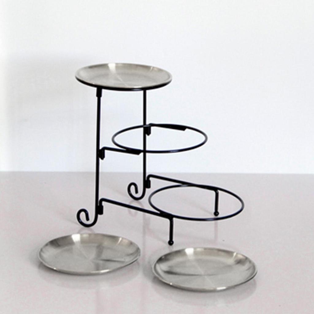3 Tier Serving Tray Cupcake Stand Detachable Snack Storage Dessert Plate Restaurant