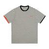 Striped contrasting color short-sleeved t-shirt women's summer loose casual crew neck versatile American retro half-sleeved top lazy style