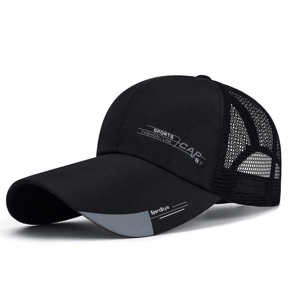 Wide Brim Mesh Baseball Cap Breathable Hip Hop Hats Unisex Sun Visor Hat  Summer