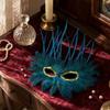 Elegant Feather and Sequin Masquerade for Party and Costume Events - Eye Cover