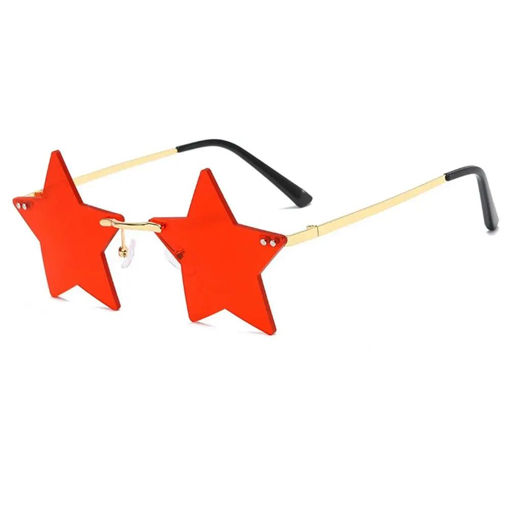 Christmas Decoration Eyeglasses for Women & Men Party Glasses Rimless Sunglasses Sun Glasses Star Shape