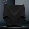 Women High Waist Cotton Underwear Tummy Control Solid Color Stretch Breathable Ladies Full Coverage Brief Panties Underpants