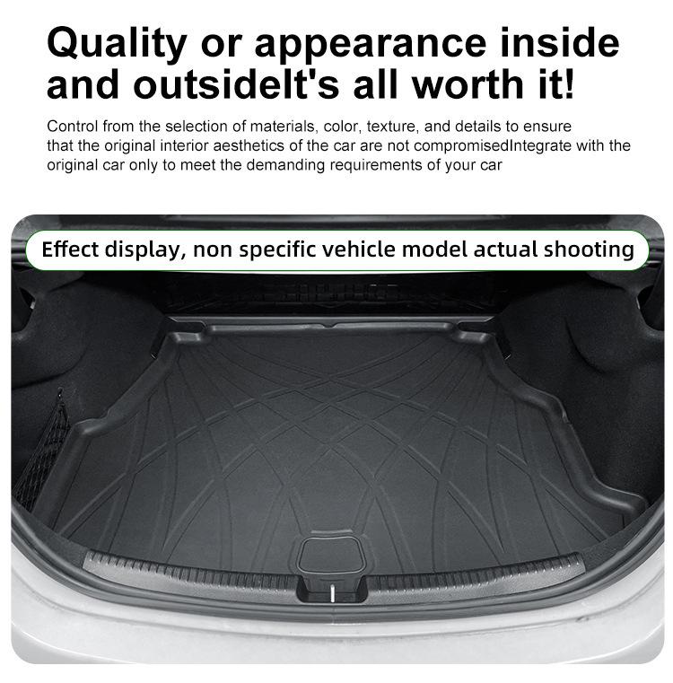 Right-Hand Drive TPE Trunk Mat for 2023-2024 Mitsubishi Outlander