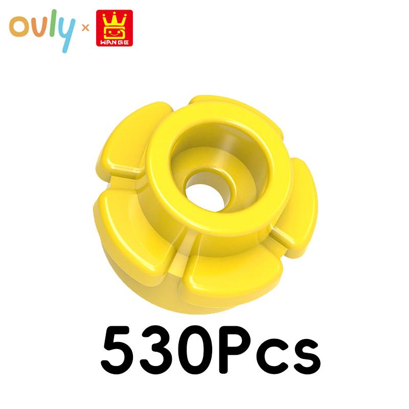 WANGE Five-Petaled Flower Building Blocks 530Pcs Small Compatible Bricks Farm Elements Accessories MOC DIY Bulk Kids Toy No.24866