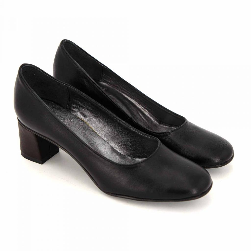 Buy Black leather pumps t35-t41 cinzia 