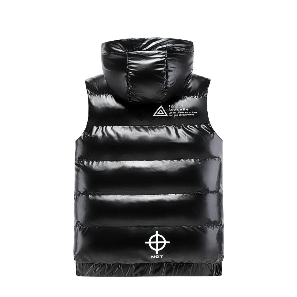 Vest Men's Autumn and Winter Outerwear Bright Waistcoat Trendy Handsome Brand Cotton Vest Vest Casual Jacket