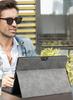 Surface Go Hülle mit Power-Ständer, Full Pen, Vintage Mattgrau, 4/3/2/1 Tasche, Funktion, Stoßfest, Schutz, Aufbewahrung, Leicht, Schlank, Muster,