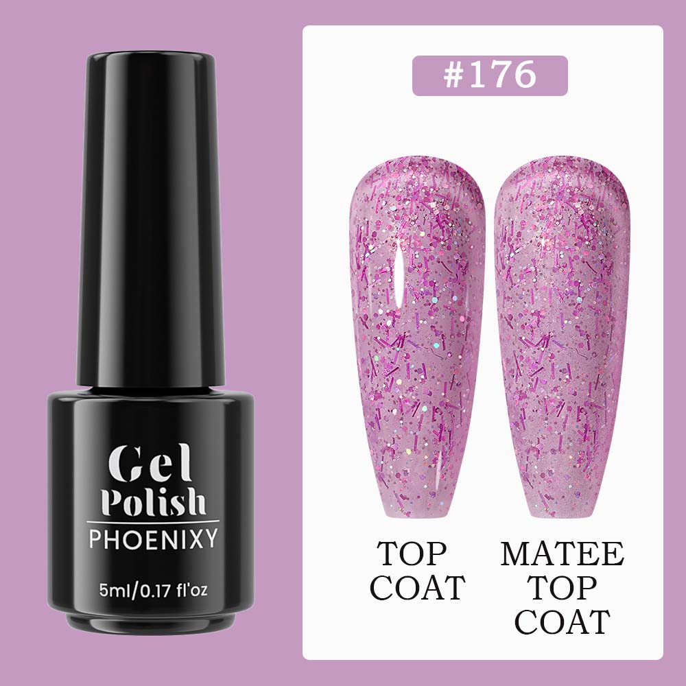 

PHOENIXY 5 мл УФ-светодиодный гель-лак для ногтей Soak Off Гель-лак УФ-светодиодный дизайн ногтей Цвета 2023 Лак для ногтей и инструменты 176