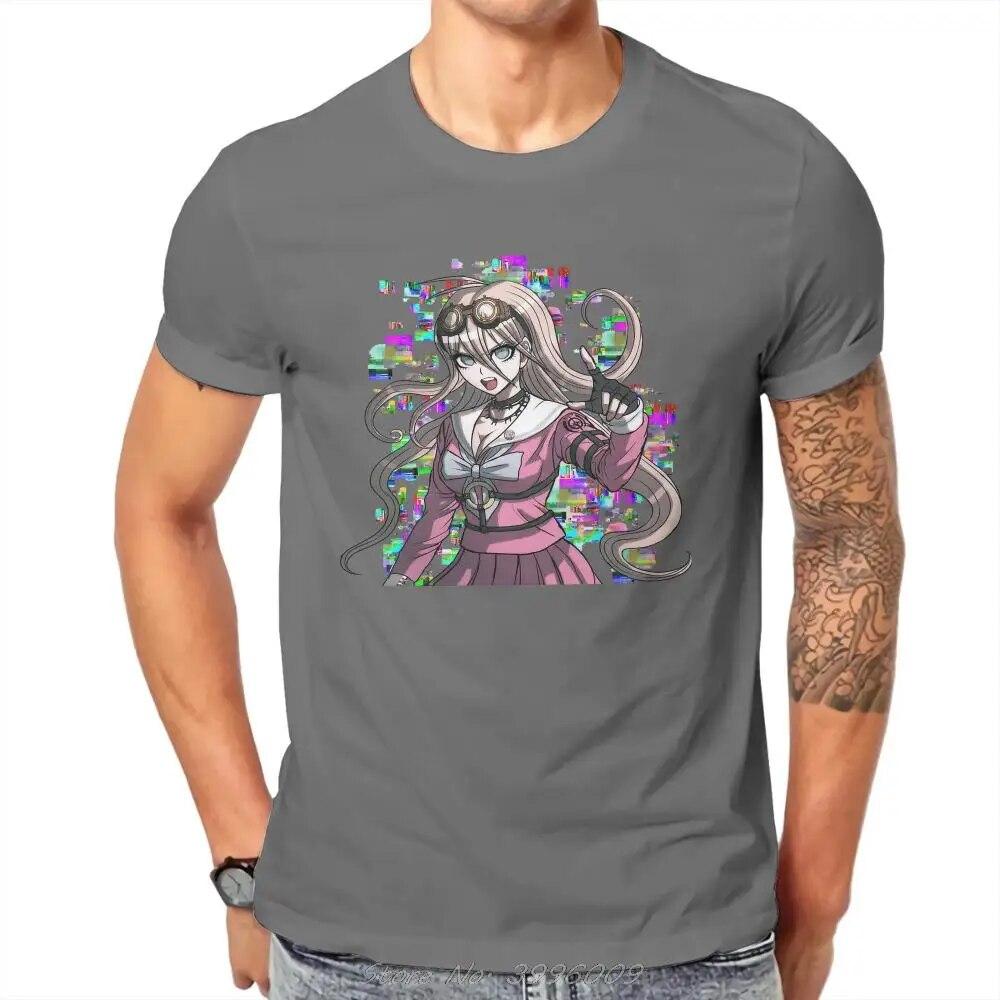 Danganronpa Bear Game MIU IRUMA GLITCH T Shirt Classic Grunge Summer Loose Cotton Unisex's Tops Harajuku Crewneck TShirt