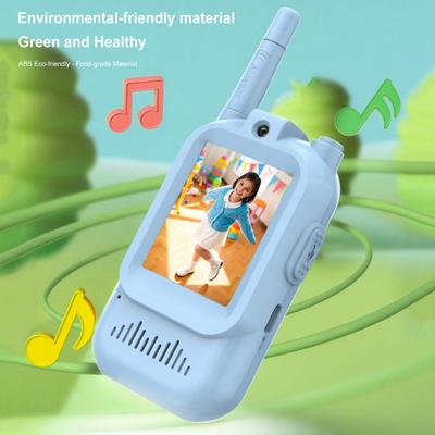 2Pcs Kids Video Intercom with Live Video And Audio Chat Rechargeable Walkie Talkies Outdoor Communication Device for Boys And Girls