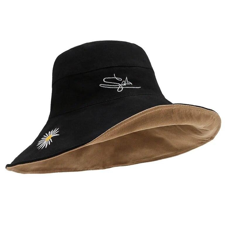 Summer   Sunshade And Sunscreen Bucket Hat Korean Version Large Brim Outdoor Fashion Neck Hat