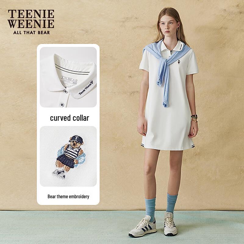 Teenie Weenie Women's Embroidered Polo A-Line Dress