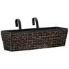 VidaXL Blumenkasten 2 Stk. Wasserhyazinthe Braun