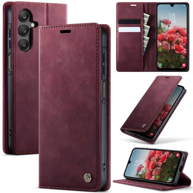 Magnetic Flip Leather Phone Case For Samsung Galaxy S26 S25 FE S24 S23 Plus S22 S21 S20 Ultra A57 A17 A56 A36 A16 A55 A35 A15 A54 A34 A14 Wallet Cover